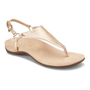 Vionic Kirra Sandals | Rose Gold | Size 6 - wears like a 7